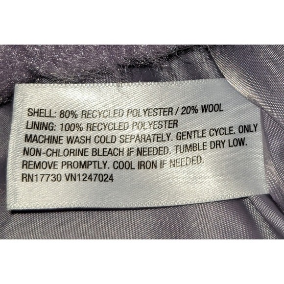 A New Day Women's Lavender Utility Jacket Coat Trendy Wool Blend Size Small NWT - Picture 10 of 11